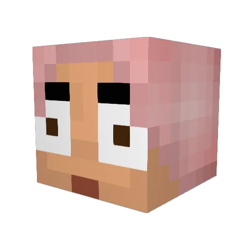 tenhuynhe Minecraft avatar head, 3D render