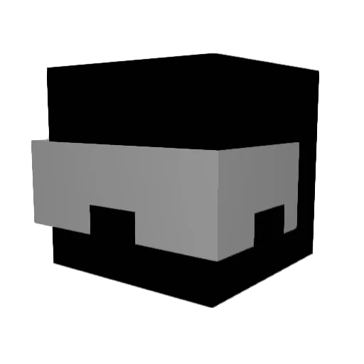 tenissin Minecraft avatar head, 3D render