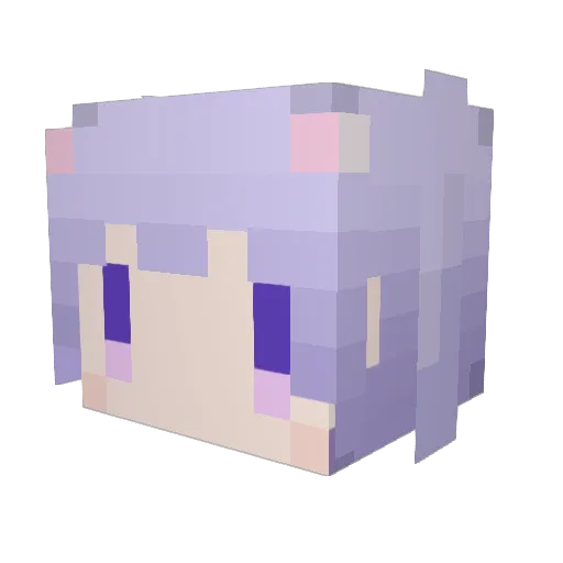 tenkla Minecraft avatar head, 3D render