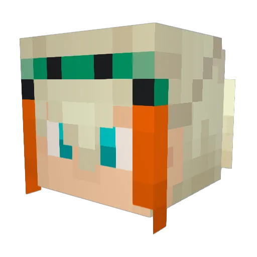 tenko1209 Minecraft avatar head, 3D render