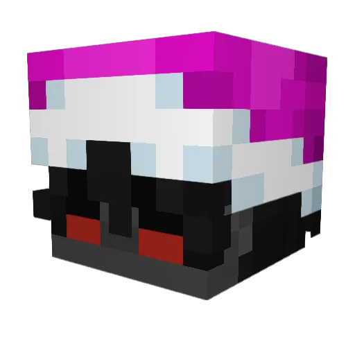 tenkwu Minecraft avatar head, 3D render