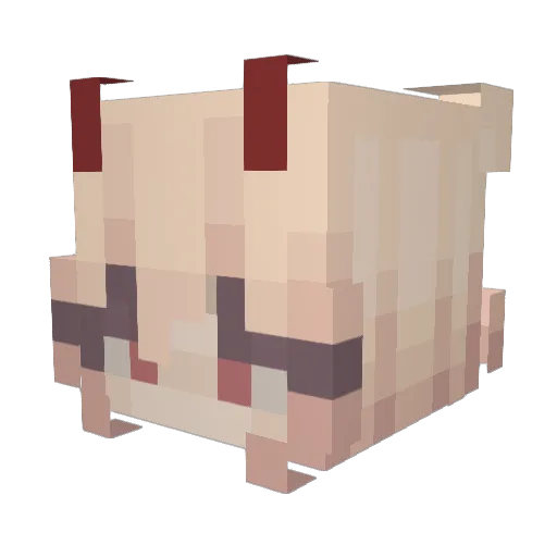 tenma__ Minecraft avatar head, 3D render