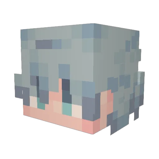 tenmago Minecraft avatar head, 3D render