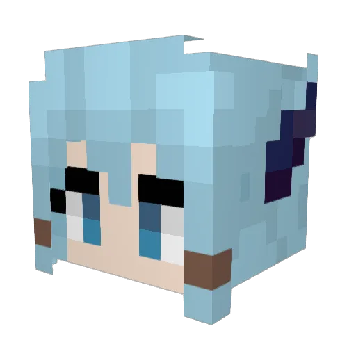tenmax007 Minecraft avatar head, 3D render