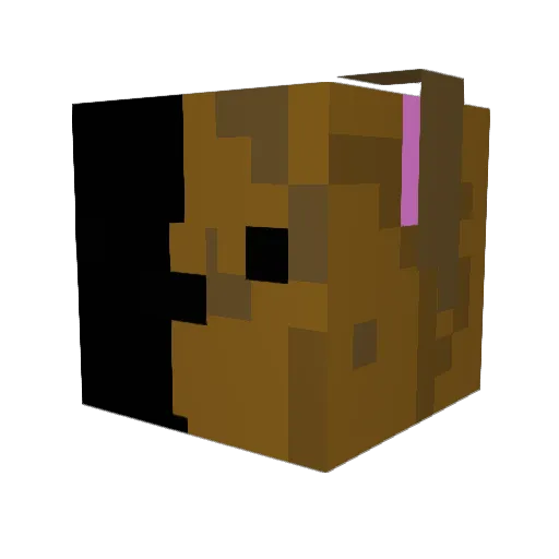 tenncin Minecraft avatar head, 3D render