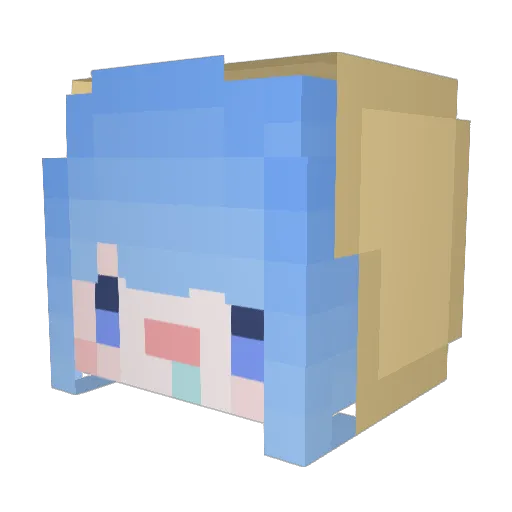 tennis88 Minecraft avatar head, 3D render