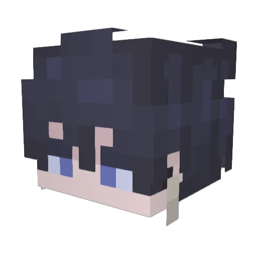 tennui_ Minecraft avatar head, 3D render