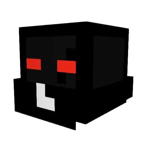 tenoox_ Minecraft avatar head, 3D render