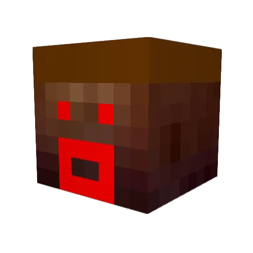 tenshiket Minecraft avatar head, 3D render