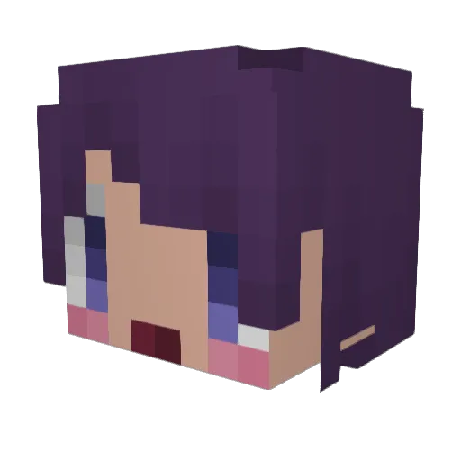 tensick Minecraft avatar head, 3D render