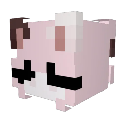 tentaclesex Minecraft avatar head, 3D render