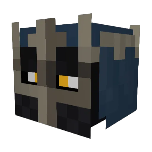 tentakal Minecraft avatar head, 3D render
