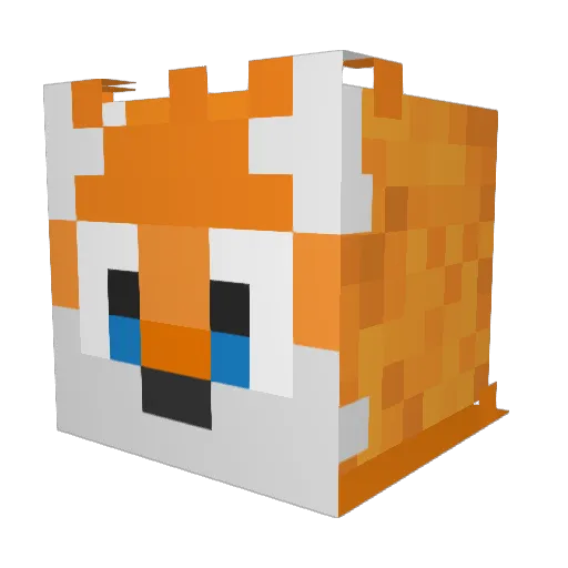 tentayles Minecraft avatar head, 3D render