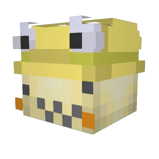 tentengames_jp Minecraft avatar head, 3D render