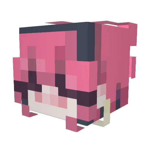 tenthgeneration Minecraft avatar head, 3D render