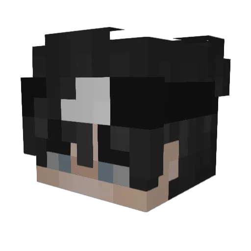 tenti187 Minecraft avatar head, 3D render