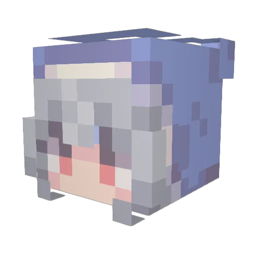 tentyan3710 Minecraft avatar head, 3D render