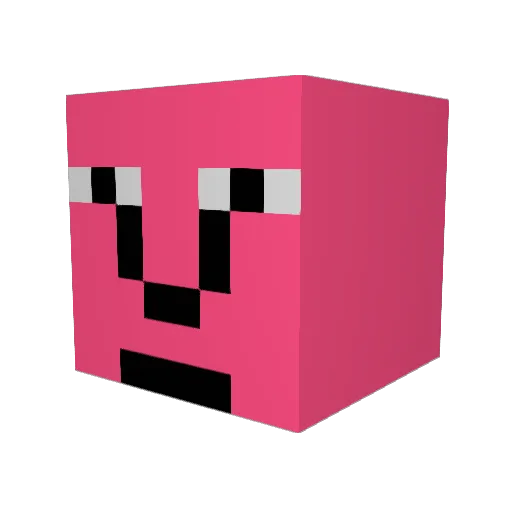 tentyfr Minecraft avatar head, 3D render