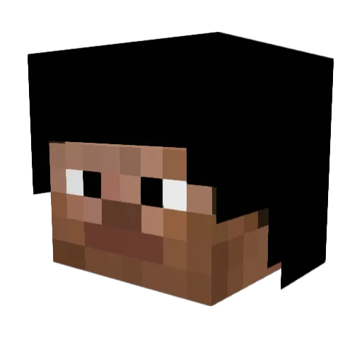 tenya37 Minecraft avatar head, 3D render