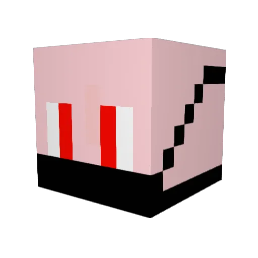 teogames04 Minecraft avatar head, 3D render