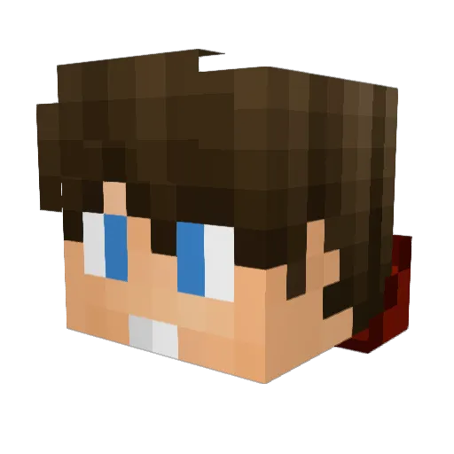 teolacambra Minecraft avatar head, 3D render