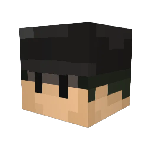 teolplay Minecraft avatar head, 3D render