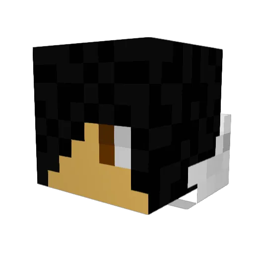 teopaes Minecraft avatar head, 3D render