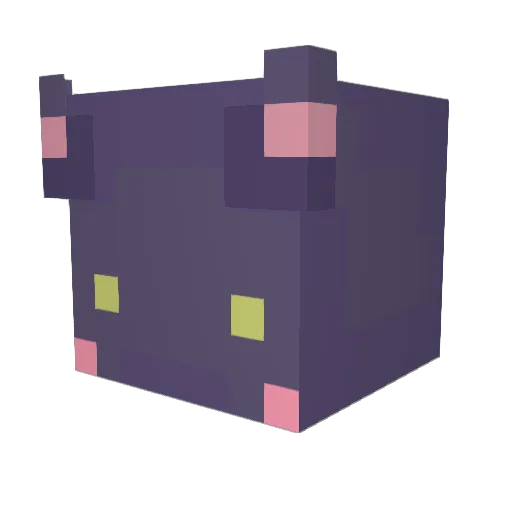 teoru Minecraft avatar head, 3D render
