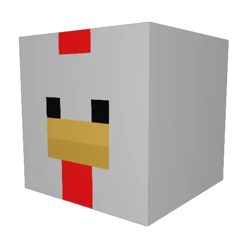 teorusso Minecraft avatar head, 3D render