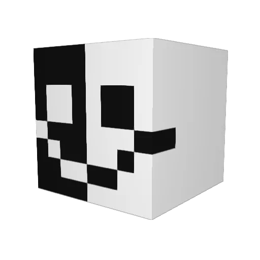 teou007 Minecraft avatar head, 3D render