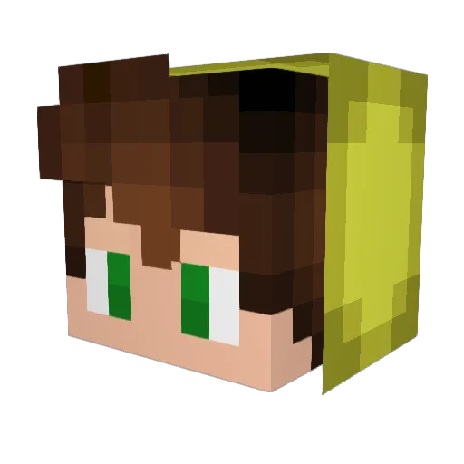 tepago Minecraft avatar head, 3D render