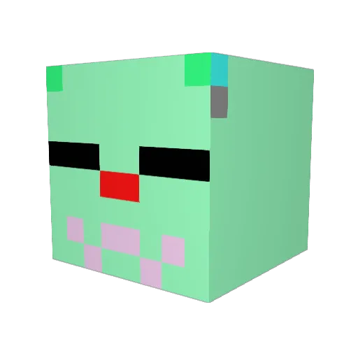 tepesgoth Minecraft avatar head, 3D render