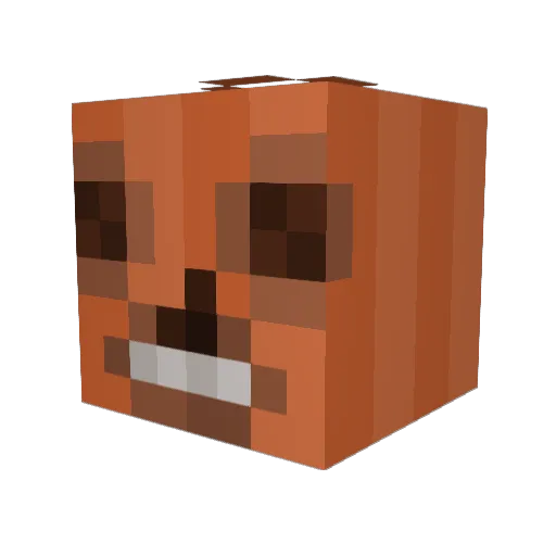 tepigs Minecraft avatar head, 3D render