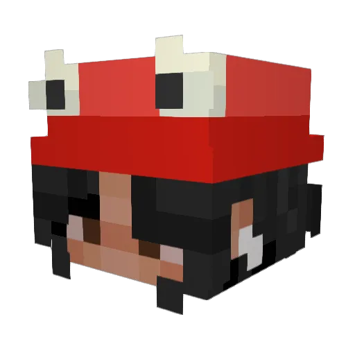 tepnij Minecraft avatar head, 3D render