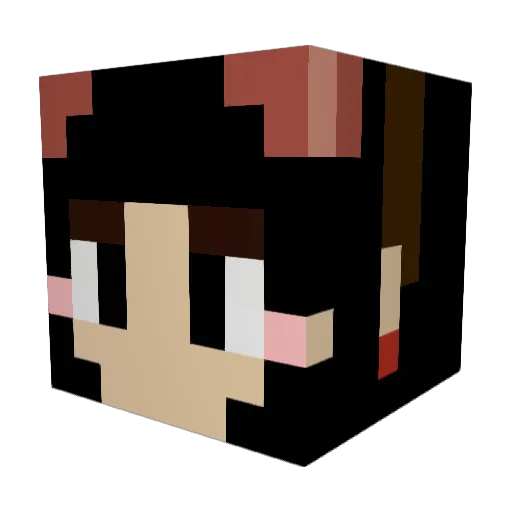 teppil Minecraft avatar head, 3D render