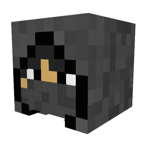 tepsura Minecraft avatar head, 3D render