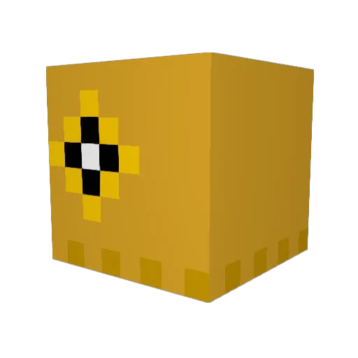 teradash Minecraft avatar head, 3D render