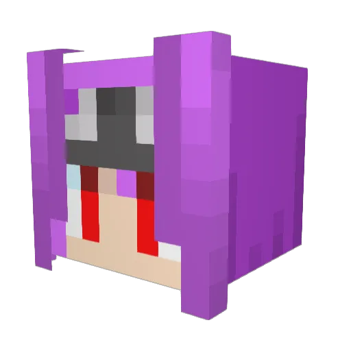 terasaiko Minecraft avatar head, 3D render