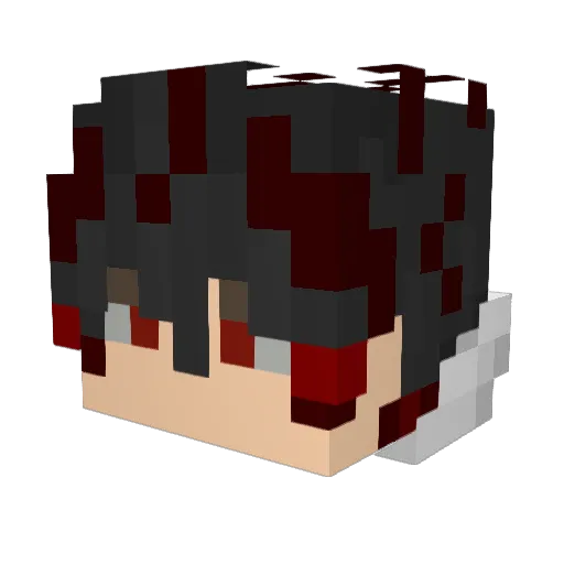 terater Minecraft avatar head, 3D render