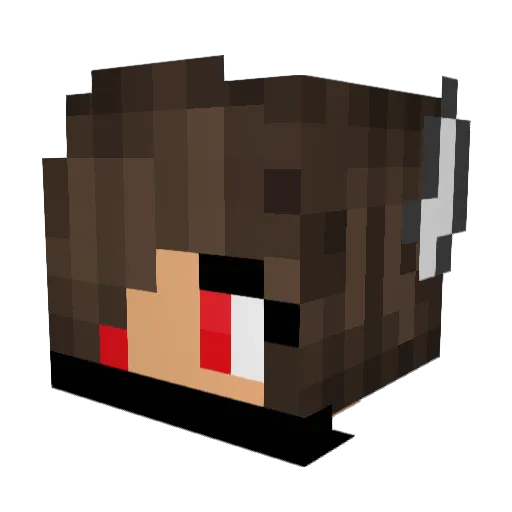 teresa34 Minecraft avatar head, 3D render