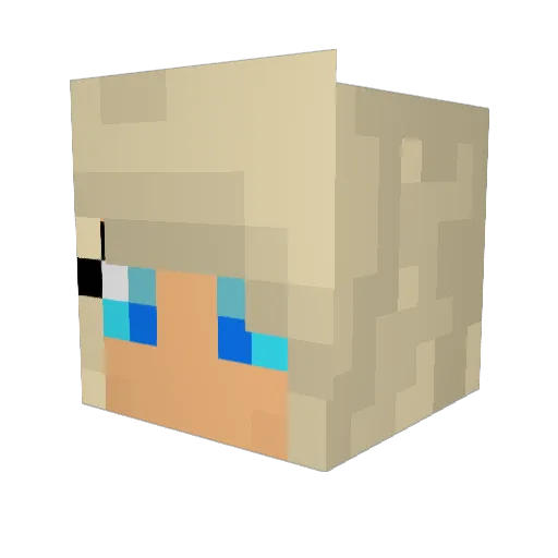 teresa542 Minecraft avatar head, 3D render