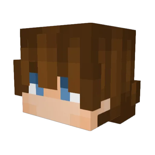 terese_i_kassan Minecraft avatar head, 3D render