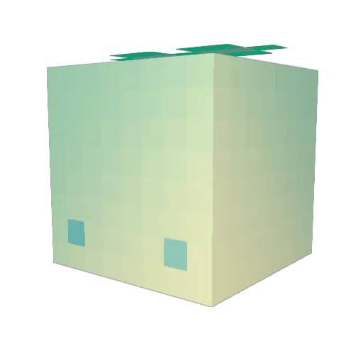 terfhunter Minecraft avatar head, 3D render