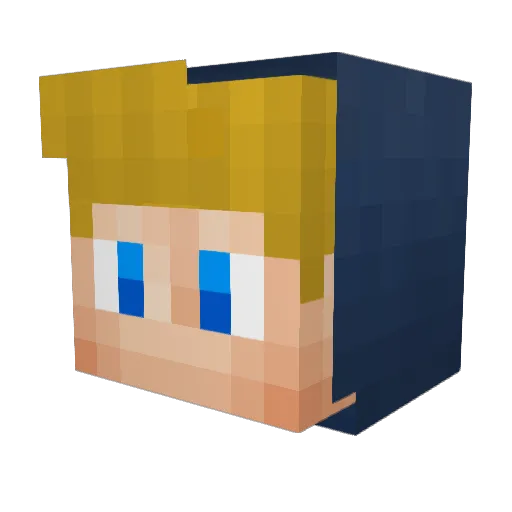 terion213 Minecraft avatar head, 3D render