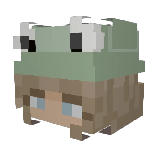 terittran Minecraft avatar head, 3D render