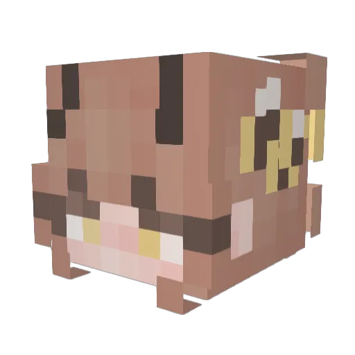 terius0 Minecraft avatar head, 3D render