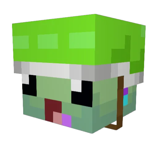 teriyx Minecraft avatar head, 3D render