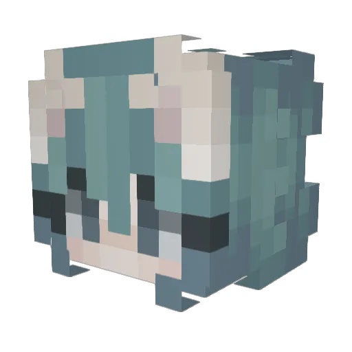 termina333 Minecraft avatar head, 3D render