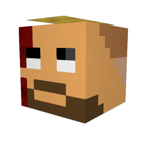 terminator85 Minecraft avatar head, 3D render