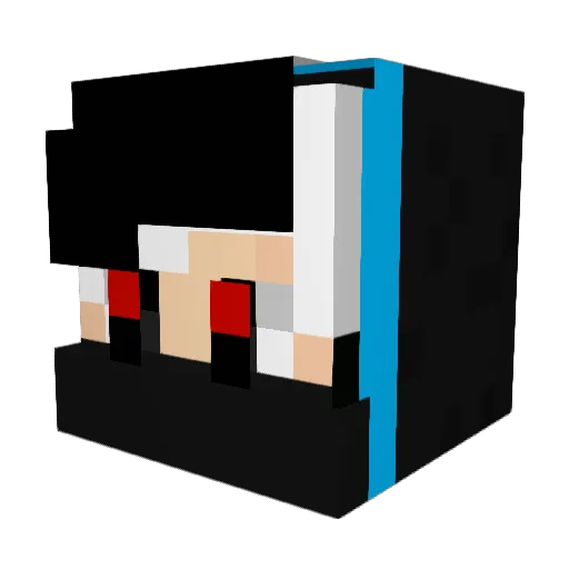terminatorbp7 Minecraft avatar head, 3D render